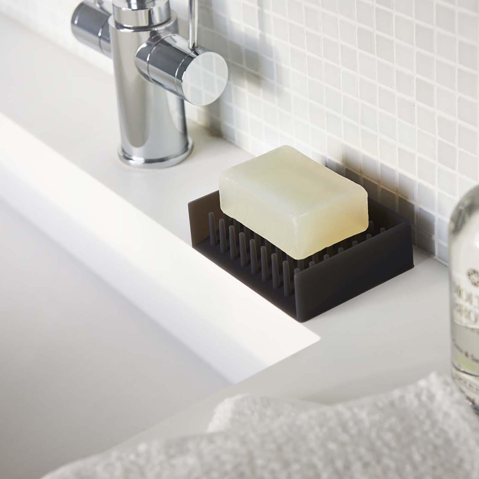 Self-Draining Soap Dish - Silicone - Yamazaki Home