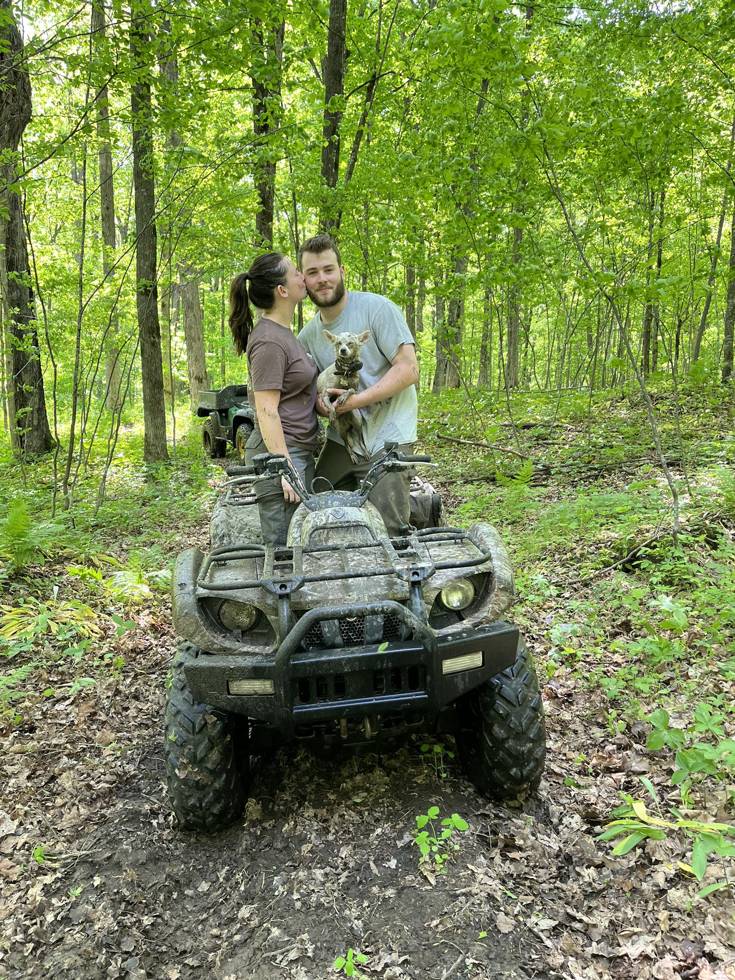 4-Wheeling at the Kaz Grandparents Farm!