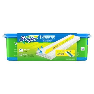 Swiffer Sweeper X-Large Wet Mopping Pad Refills For Floor Mop - 12ct