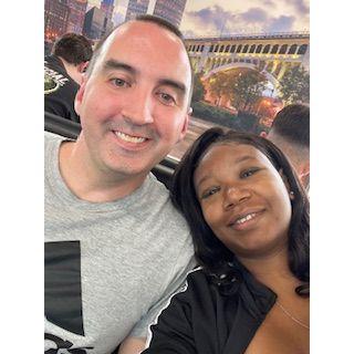 Our first airplane trip together