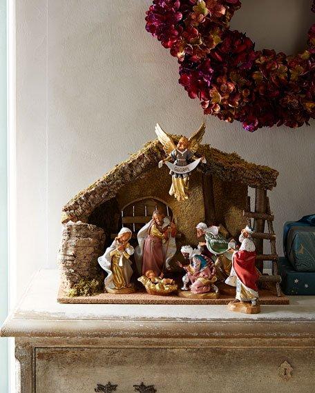 Fontanini7-Piece Nativity Set with Italian Stable