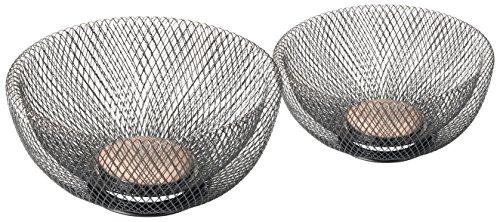 NIFTY 7532ORB Double Wall Mesh Decorative and Fruit Bowls, 2 Piece