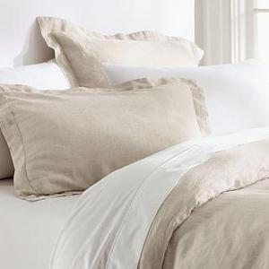 Belgian Flax Linen Sham, King, Natural