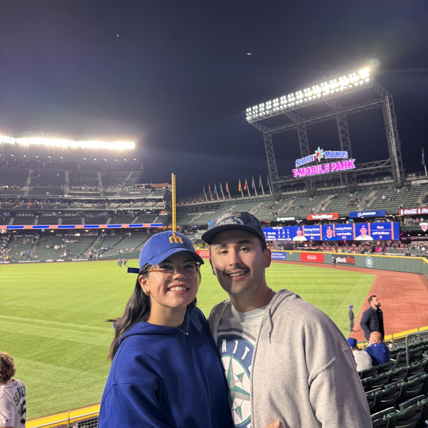 Go Ms! Always down to watch a game.
