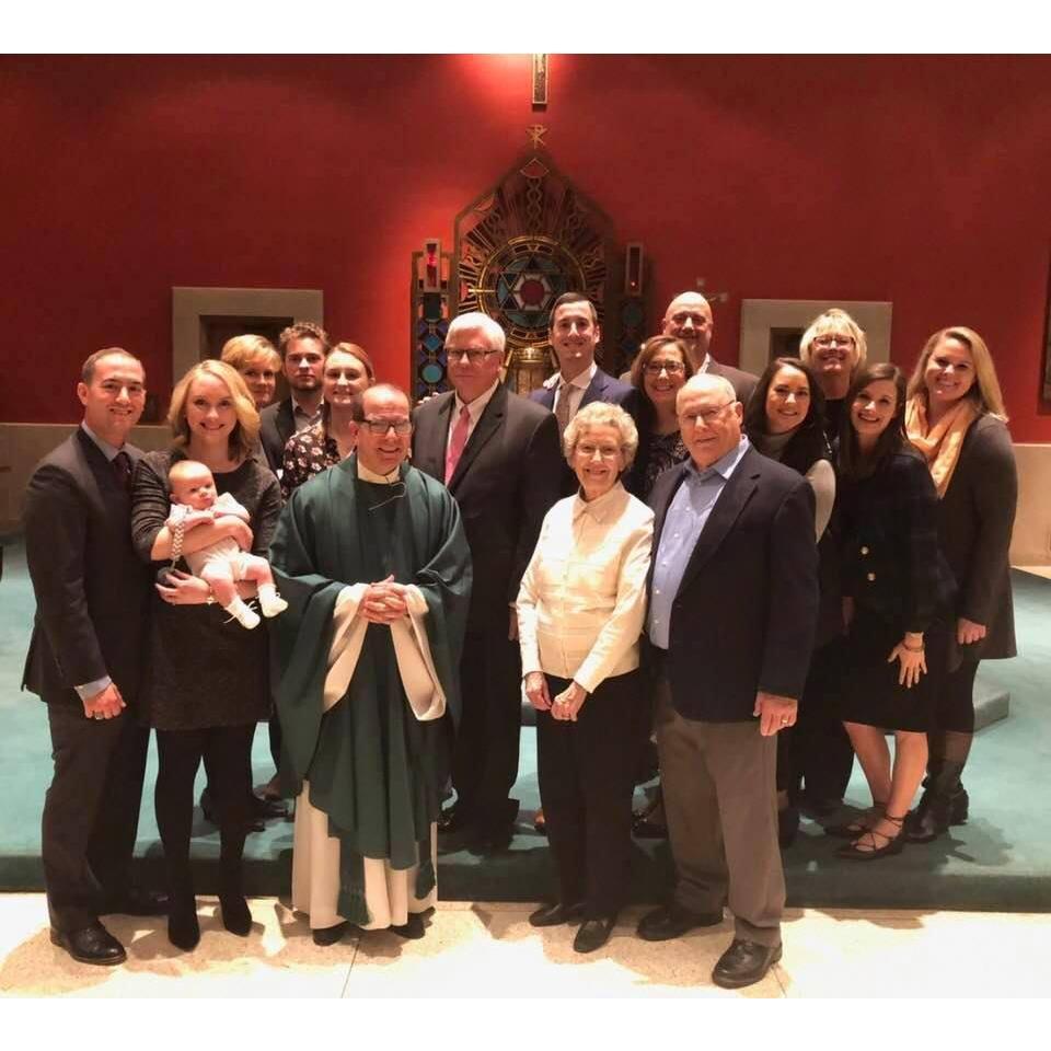 Whitney's nephew, Pierce, being Baptized.