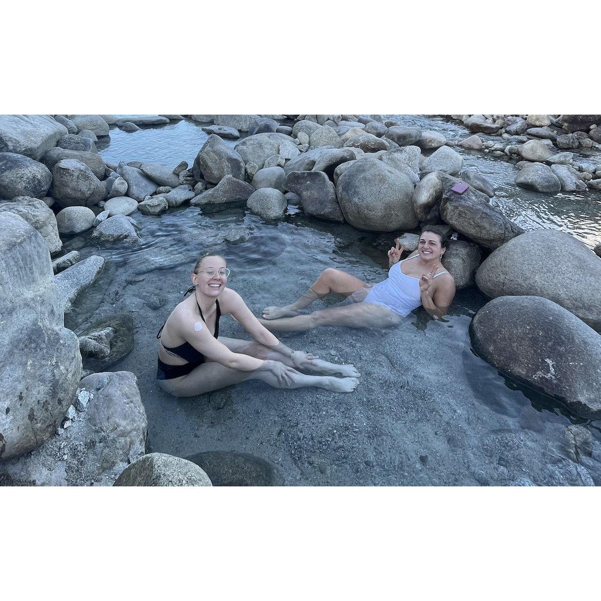 Brenna and Kate at a Colorado hot spring