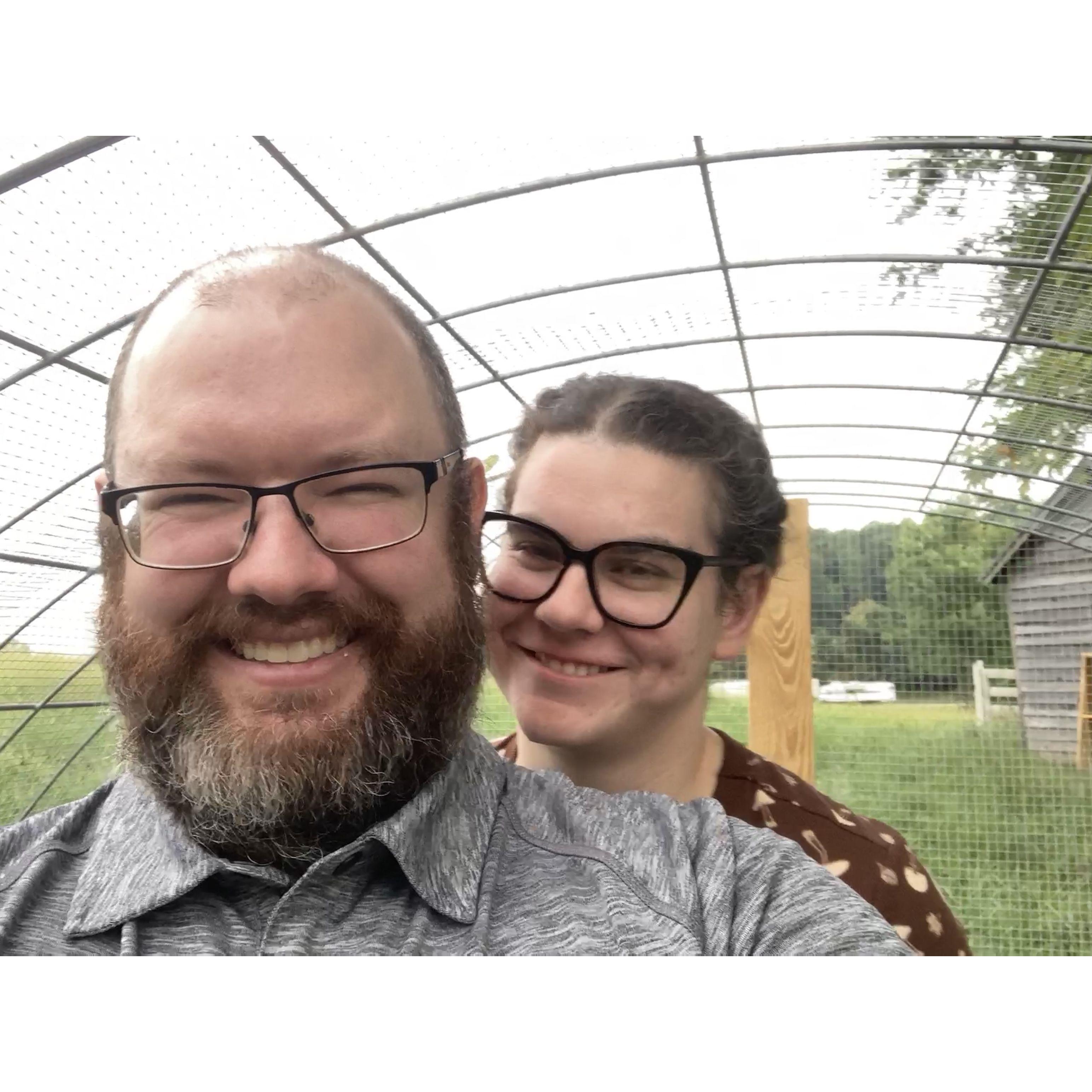 Inside Joe's chicken coop that he built with his own hands!