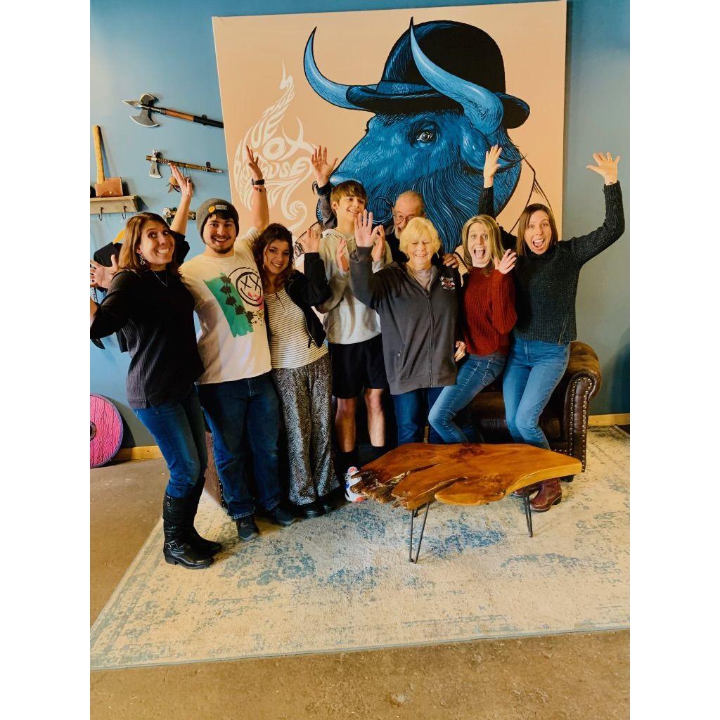 Axe Throwing with family! Dec '21