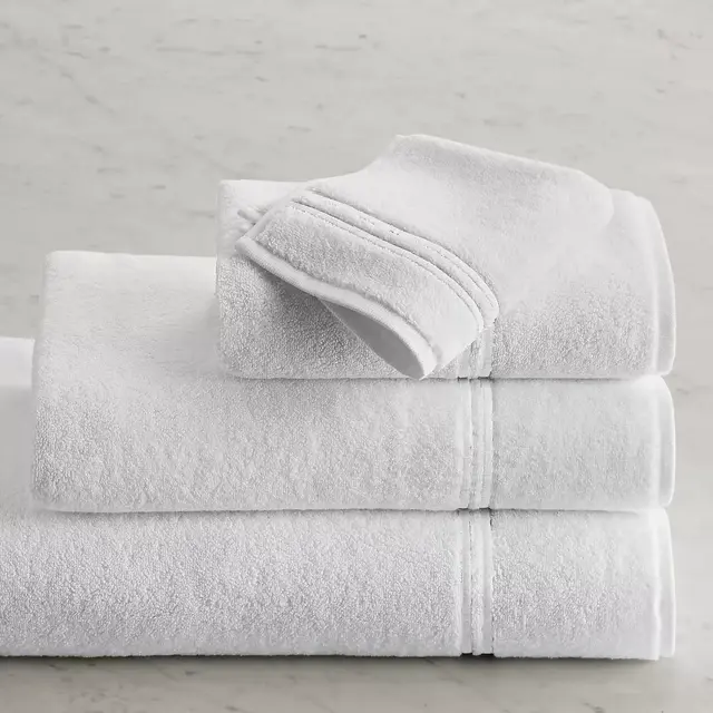 Hotel Satin Stitch Turkish Cotton Washcloth