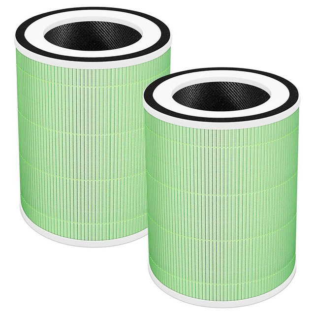 Sinnya Kilo Pet Filter Replacement Compatible with Afloia Kilo, KILOPLUS, KILOPRO, MIRO, MIRO PRO and MORENTO MR-Kilo, 360° 4-Stage Filtration, 2 Pack, Green