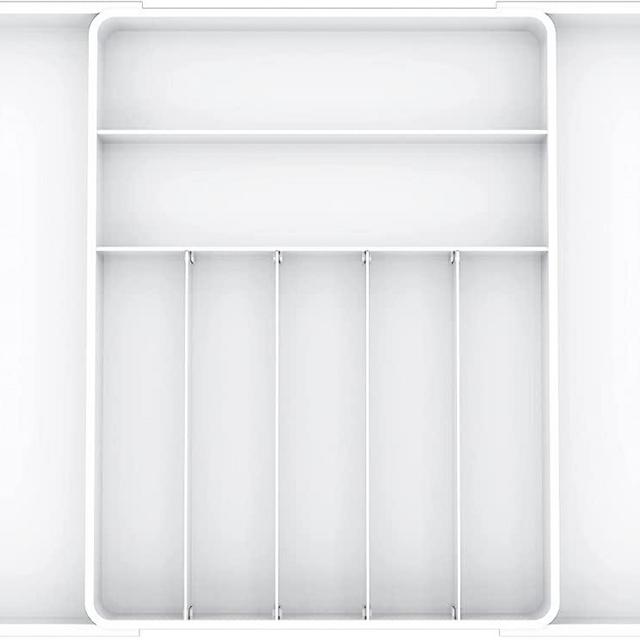 SimpleHouseware Expandable Kitchen Drawer Flatware Organizer