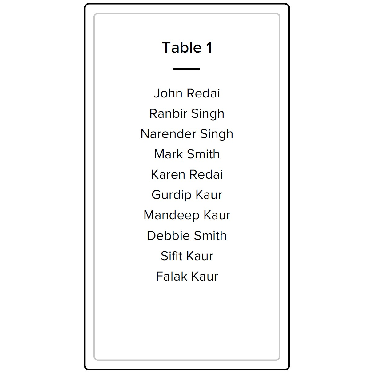 Table 1