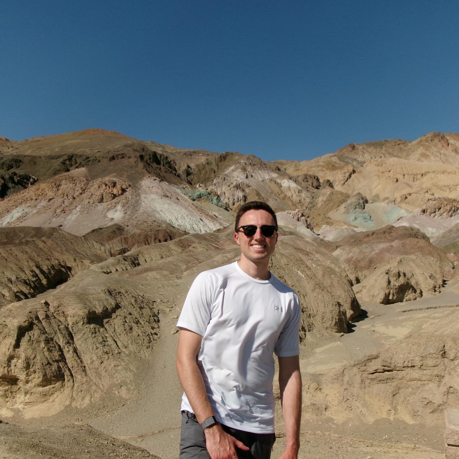 I somehow convinced Nick to go to Death Valley National Park in the middle of summer. It was 125° on the day we went. But don’t worry … it was a dry heat!