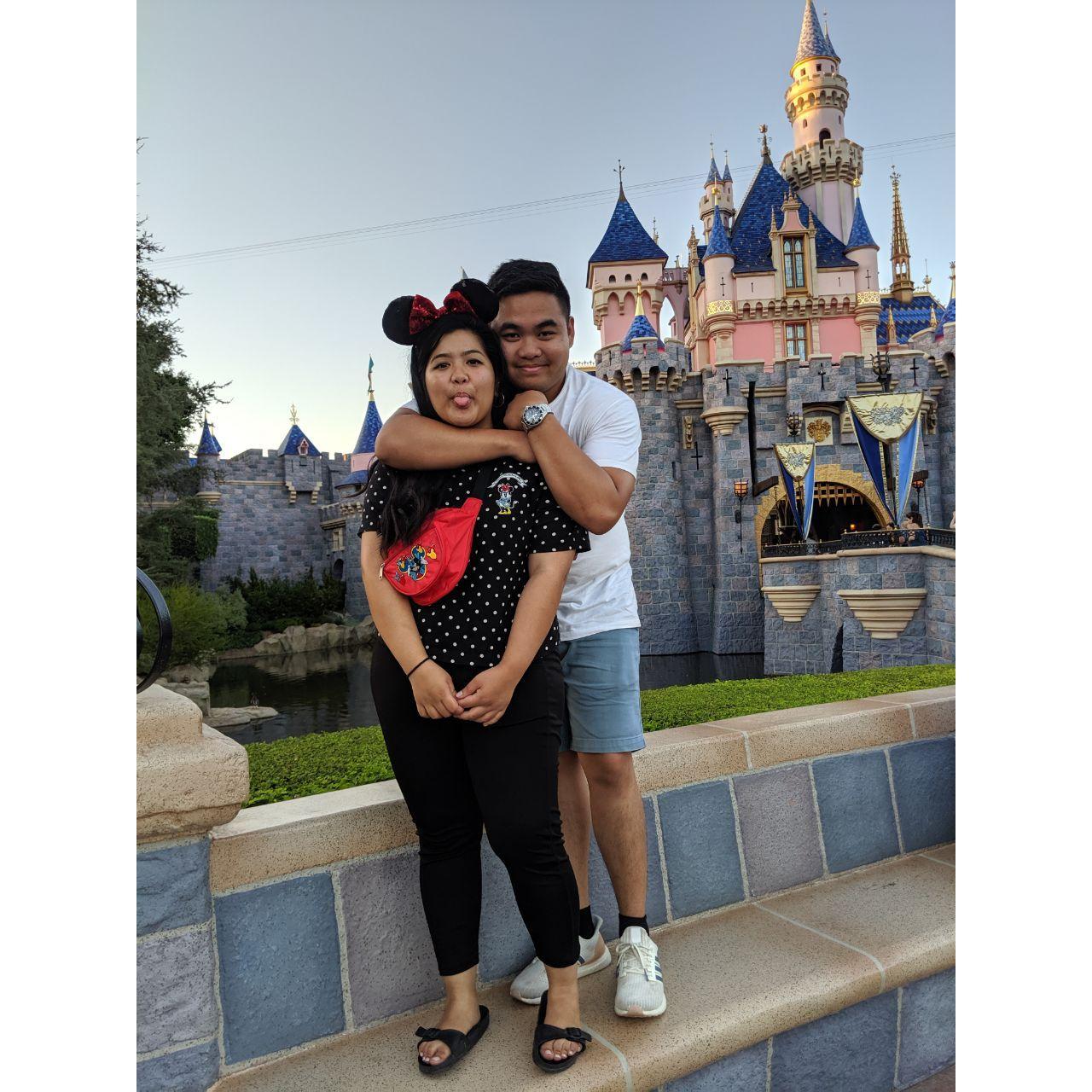 Our "hard launch" on Instagram when we went to Disney in September 2019 lol