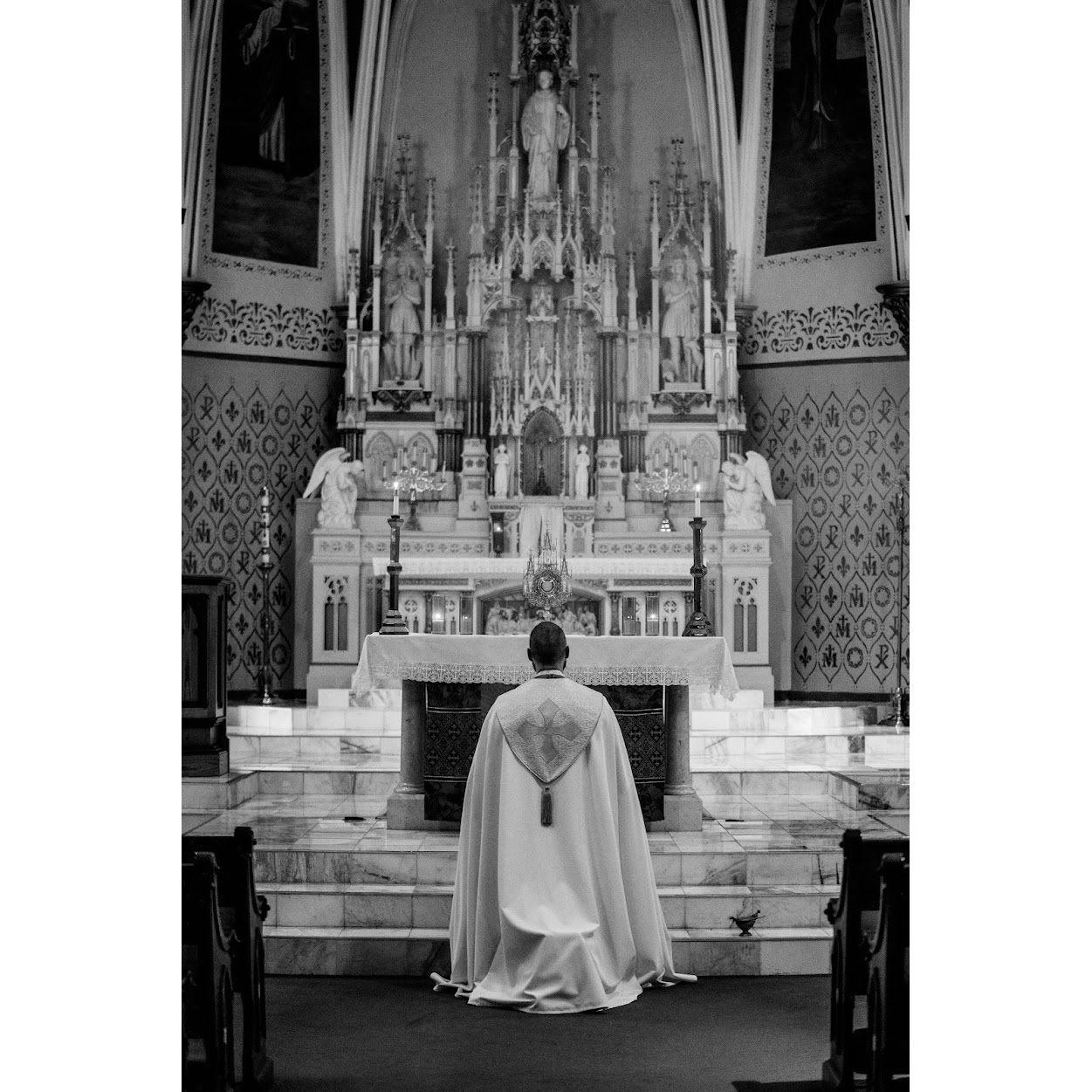 We are so grateful to Father Albert Beltz for offering Eucharistic Adoration, Benediction, and a traditional Rite of Betrothal for us on the day of our proposal