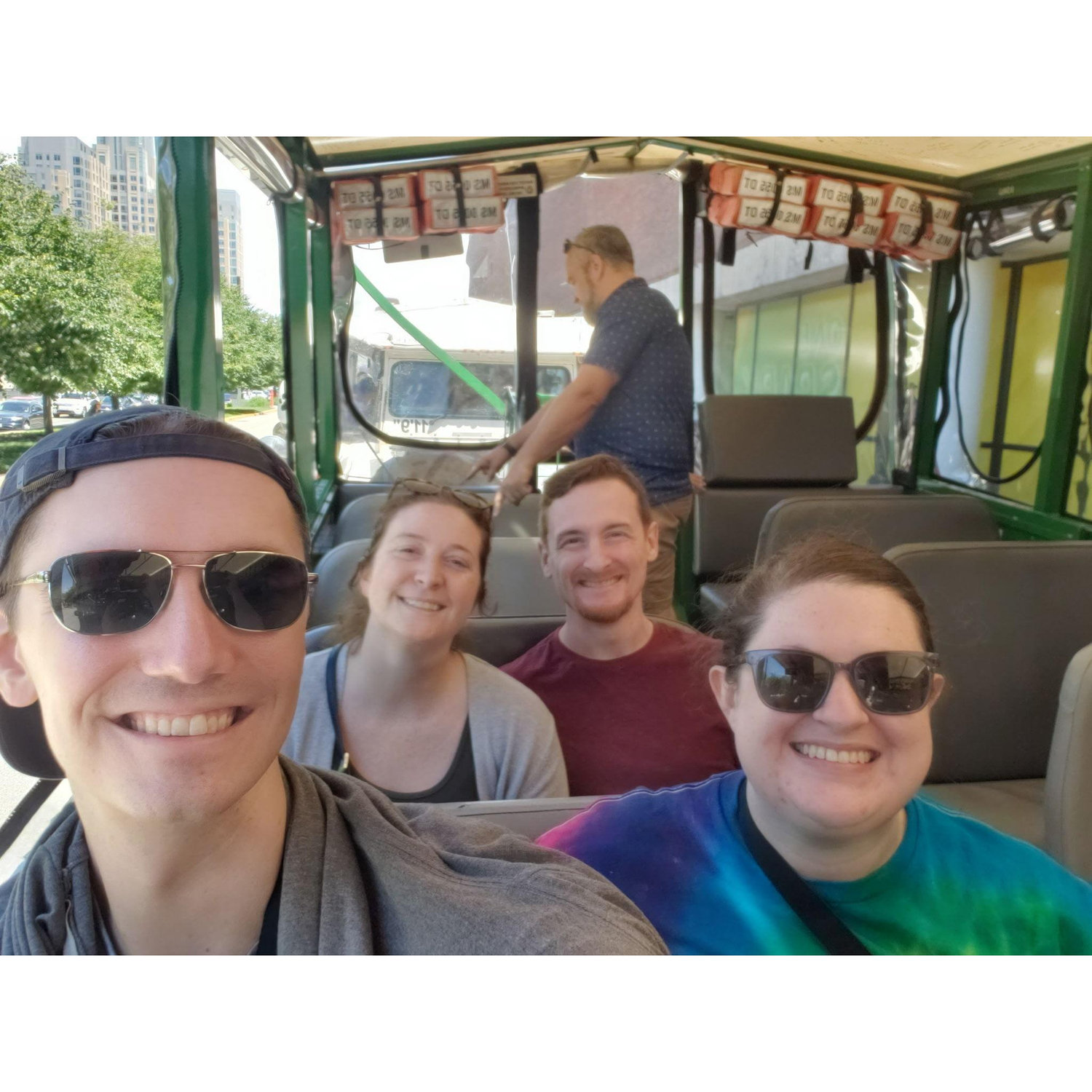 One of Jane's favorite activities: a duck boat tour around Boston (feat. Sydney and Mitch)