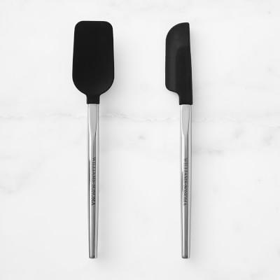 Williams Sonoma Stainless-Steel Mini Spatula and Spoonula, Black