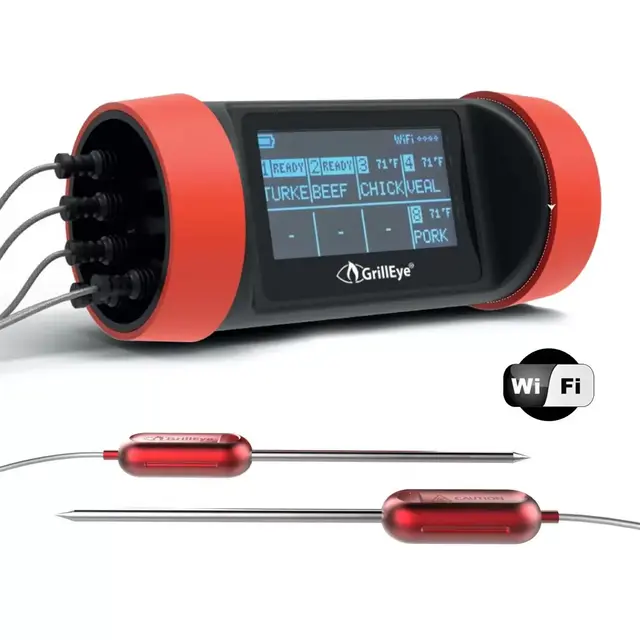 GrillEye PRO+ Wireless Grilling & Smoker Thermometer w/ 2 Probes