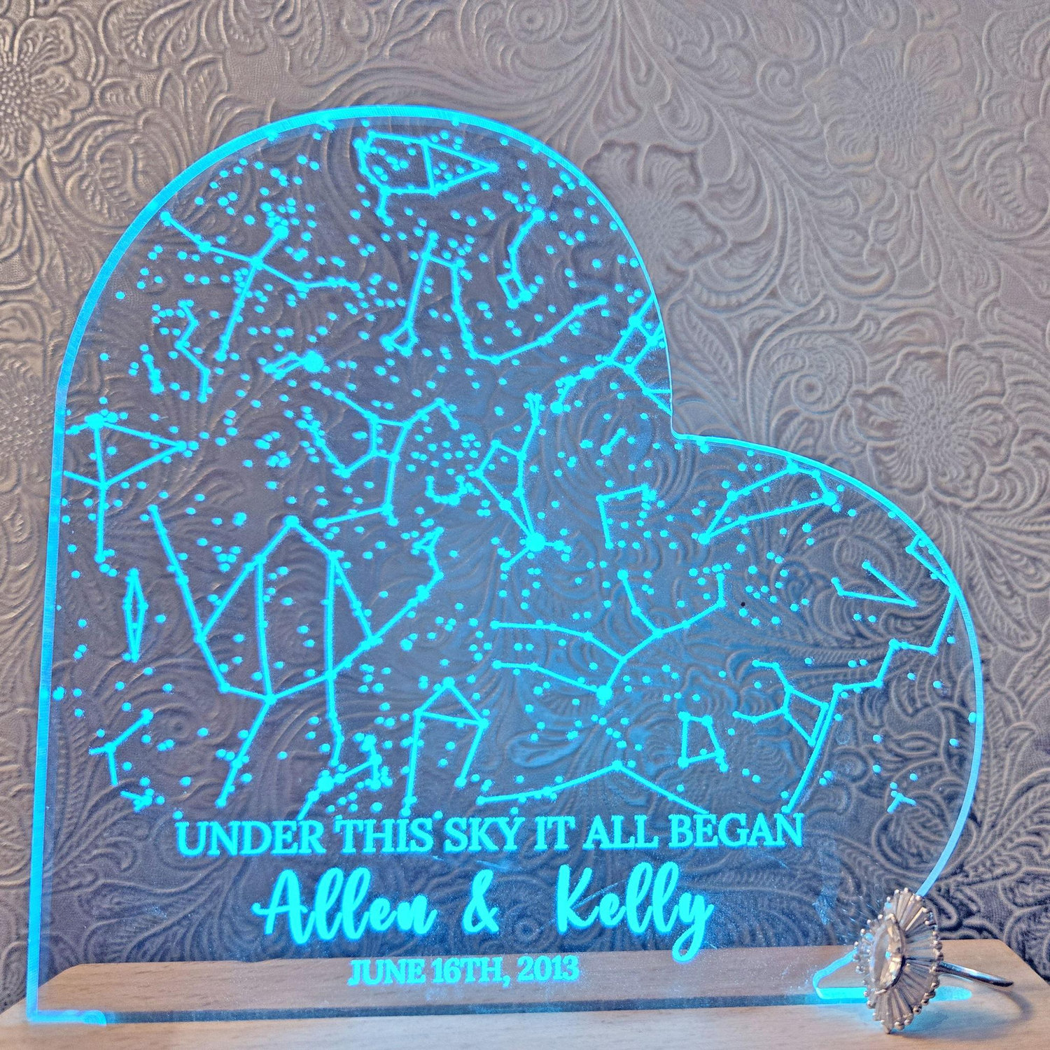 An engagement gift from Tara.