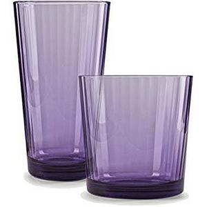 Circleware 44099 Windowpane Clear Heavy Base Juice Drinking Glasses, Set of 4, 7 Ounce, 7 oz. set of 4