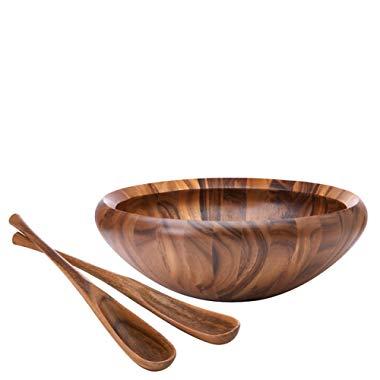 Dansk Wood Classics Original Salad Server Set, Brown - 830622