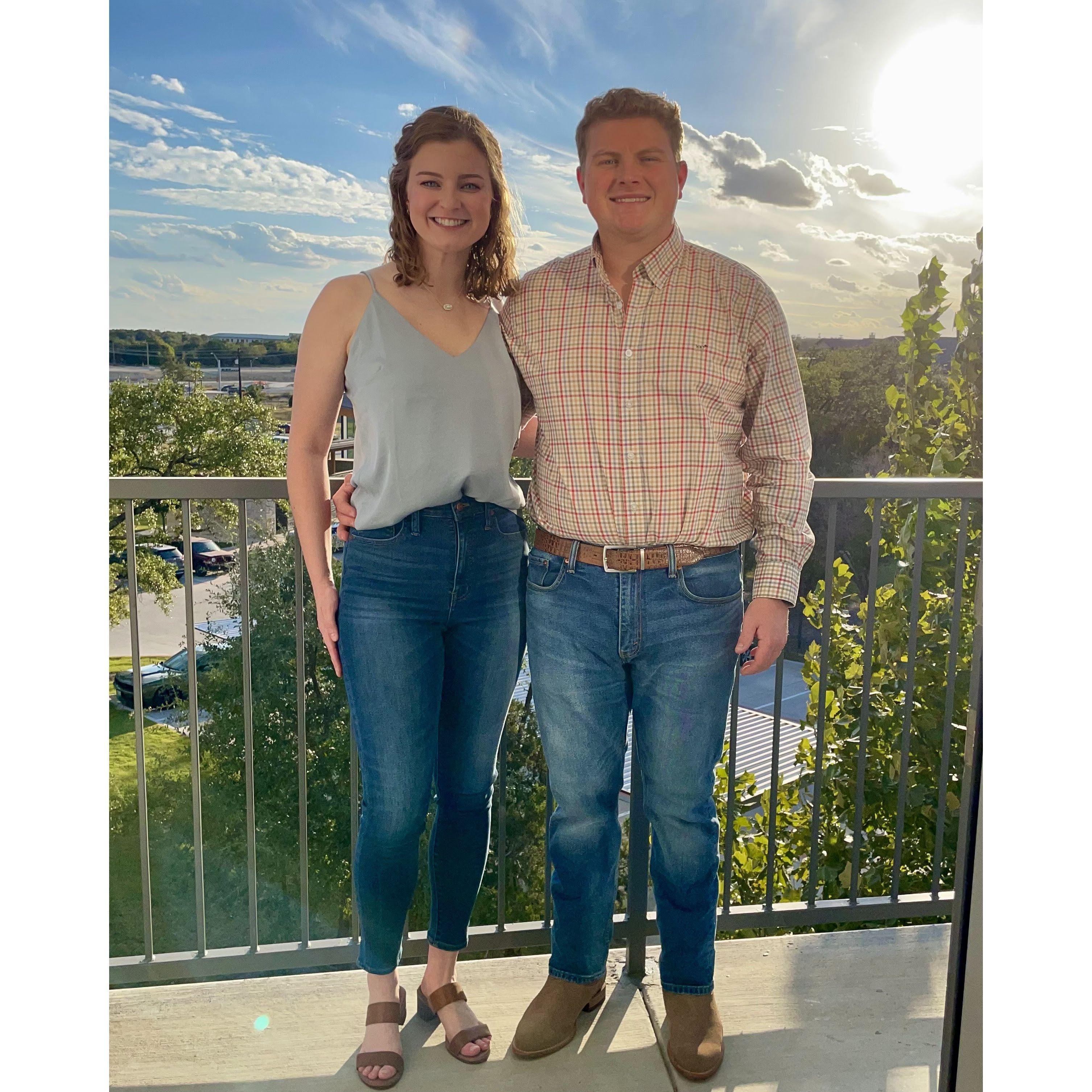 The view from Kevin's apartment in Austin!