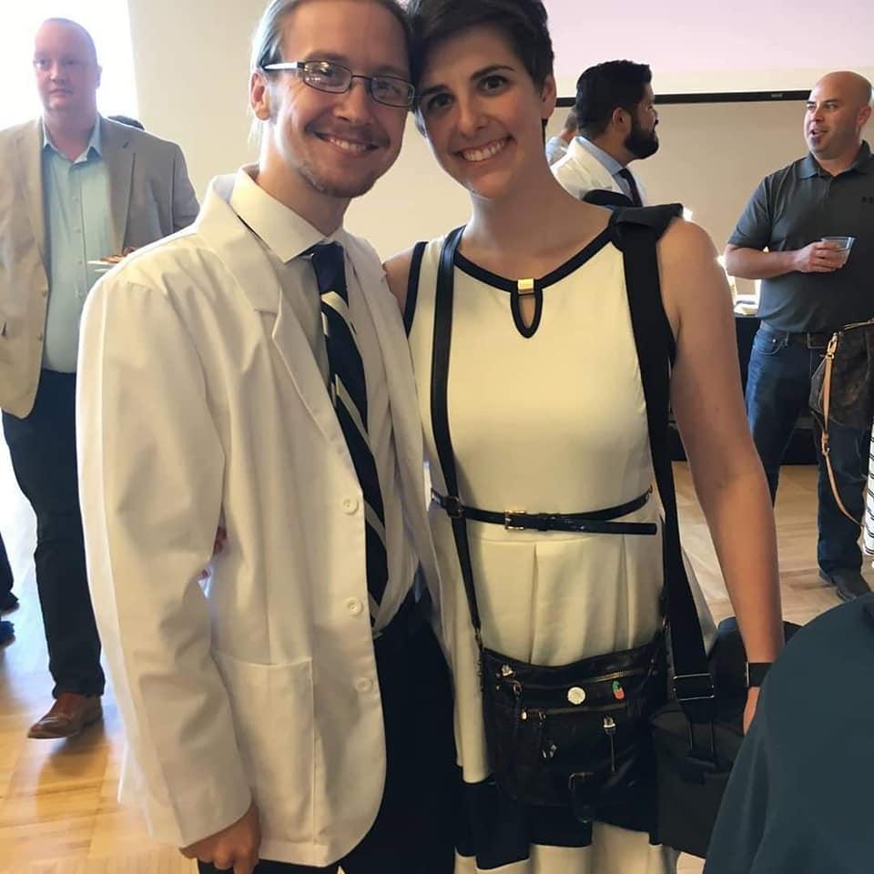 Jobe's first white coat ceremony (2018)