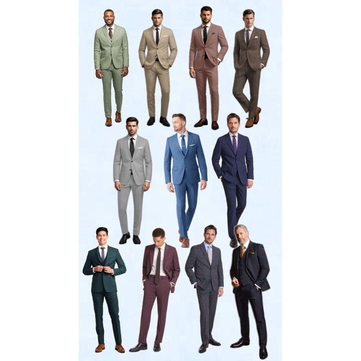 Men please wear a suit and tie in the color of your choice. Please no jeans or cowboy boots.