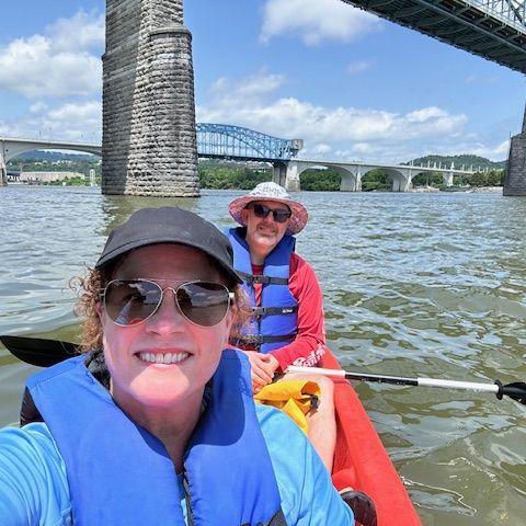 Kayaking on the TN River, Chattanooga 2024