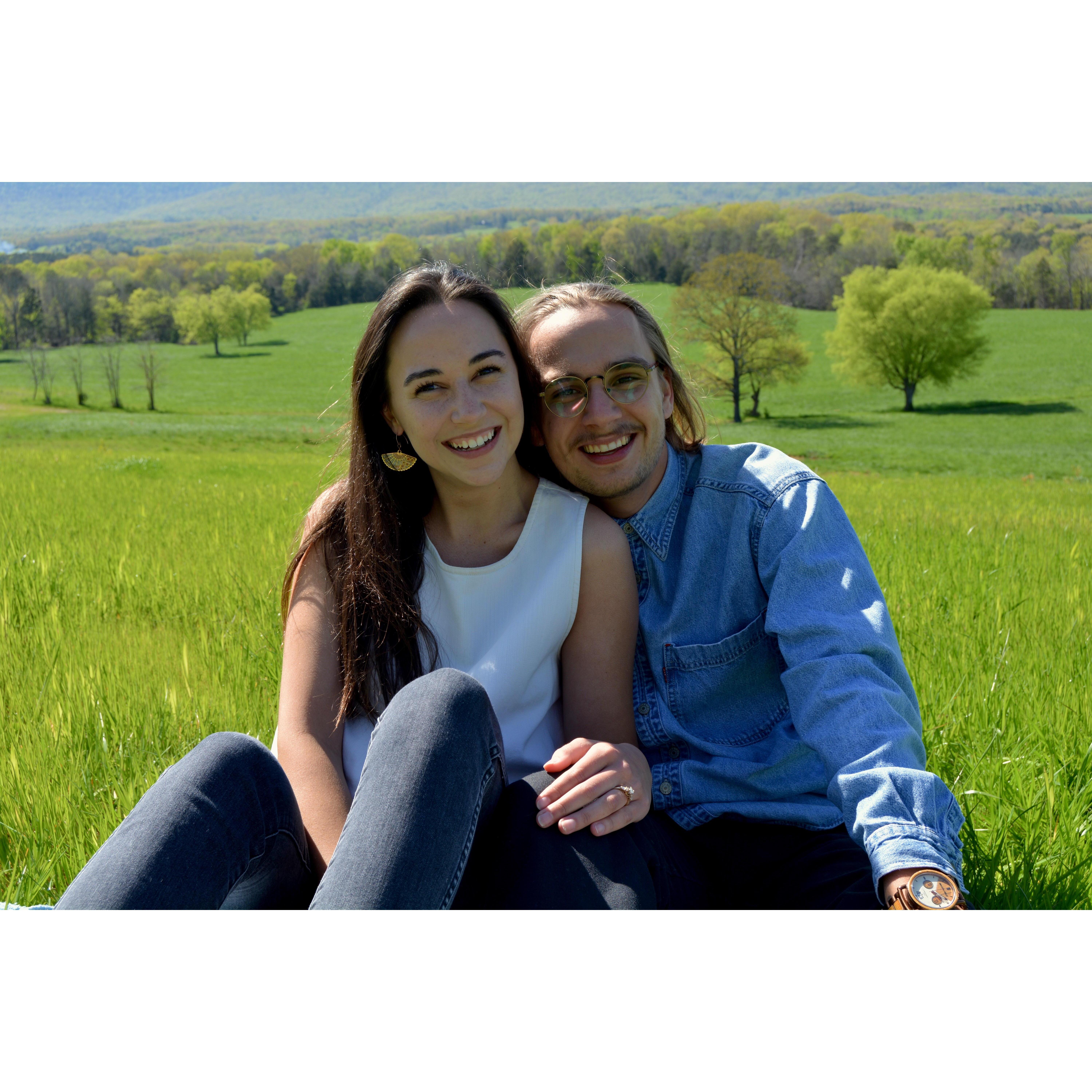 Mountains, fiancés, an ATV, beer, and a friend taking pictures made these smiles possible