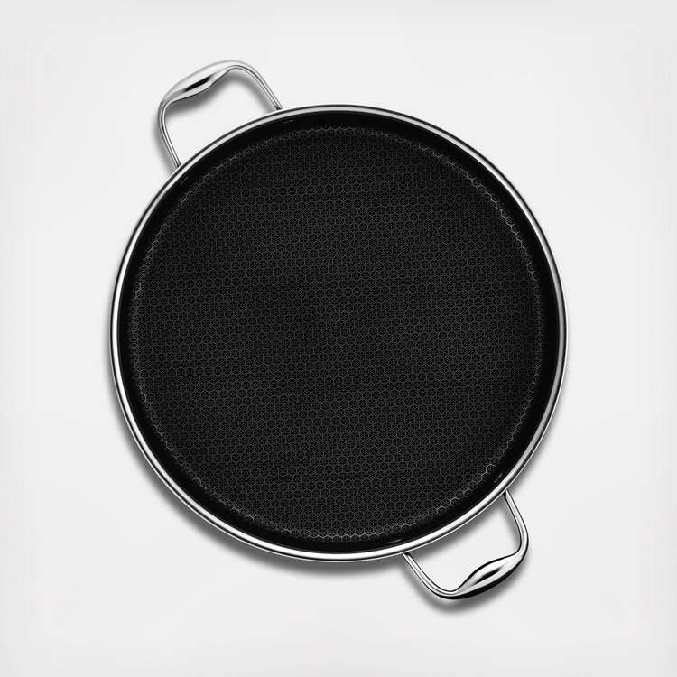 HexClad Hybrid Cookware, 7-Quart Chicken Fryer Saute Pan with Lid