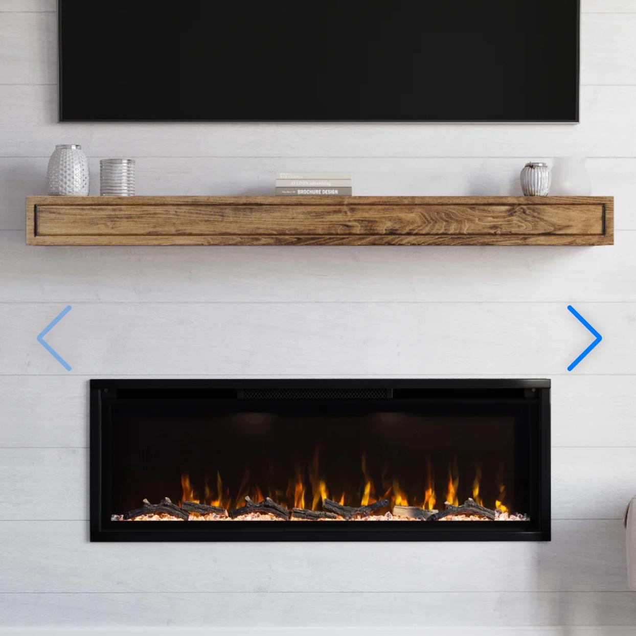 Modern Ember 50-In Aerus Smart Linear Electric Fireplace