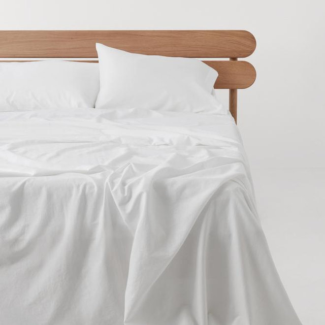 PACT Home Bone Organic Room Service Sateen Sheet Set TW