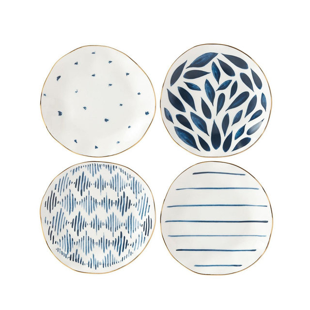 Lenox Blue Bay Set/4 Assorted Tidbits