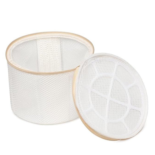 2 Pack Bra Laundry Bags for Washing Machine, Delicate Underwear Wash Bags with Anti-Deformation Structure & Fixed Friction Plates