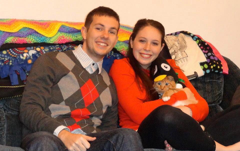 Our first Christmas with Darwin (Dec. 2012)