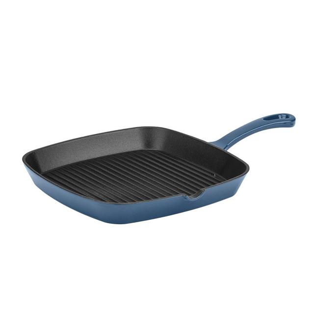 Cuisinart Chef's Classic 9.25" Enameled Cast Iron Square Grill Pan CI30-23BG - Blue