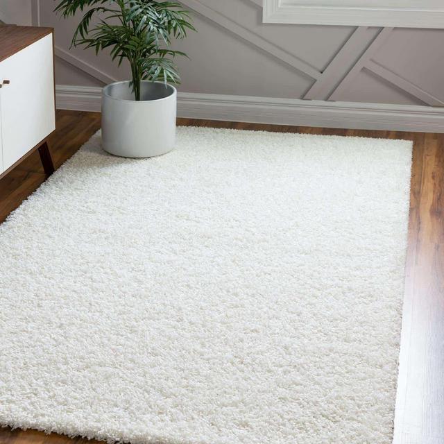 6' x 9' Solid Shag Rug