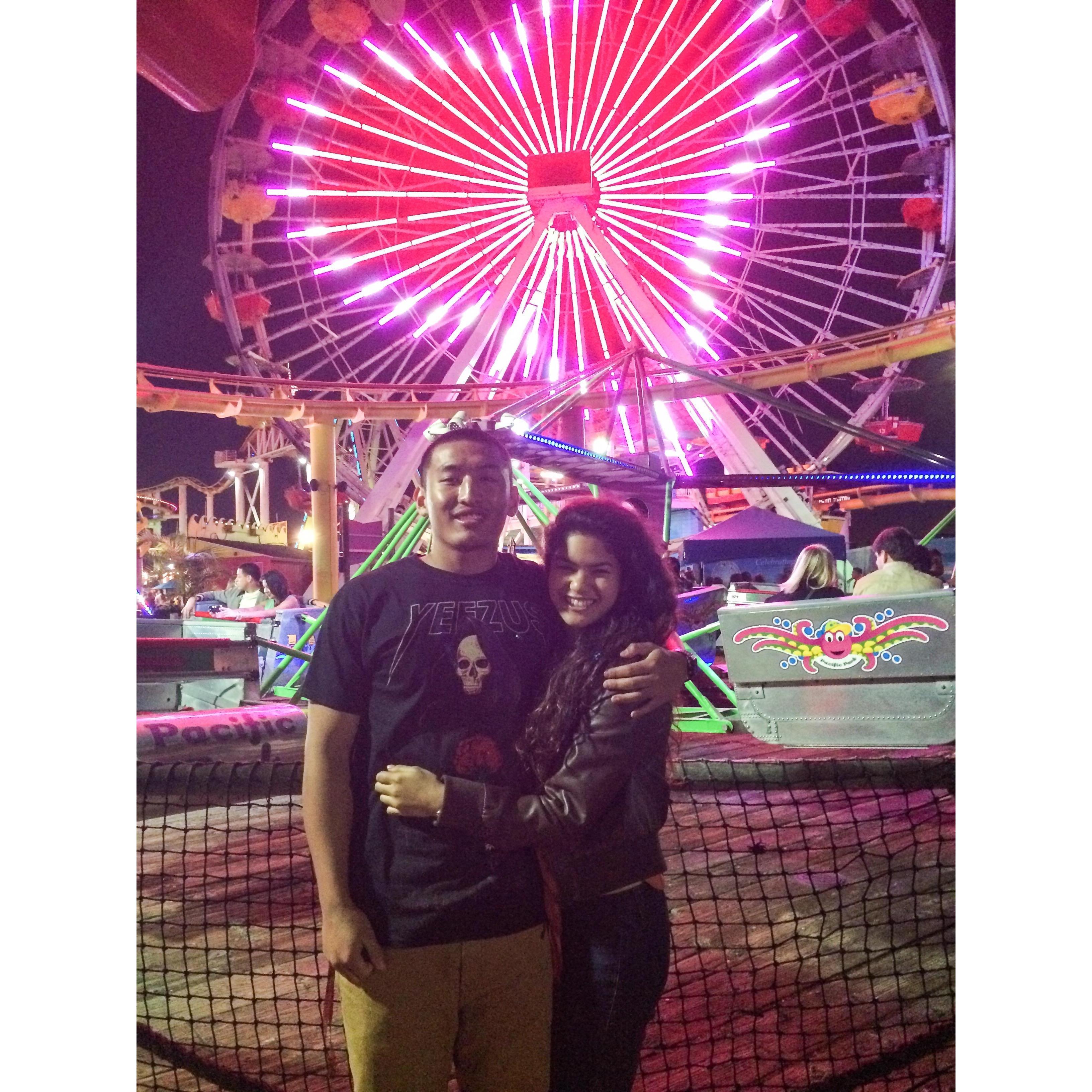 Our first date on Valentine's Day, 2014