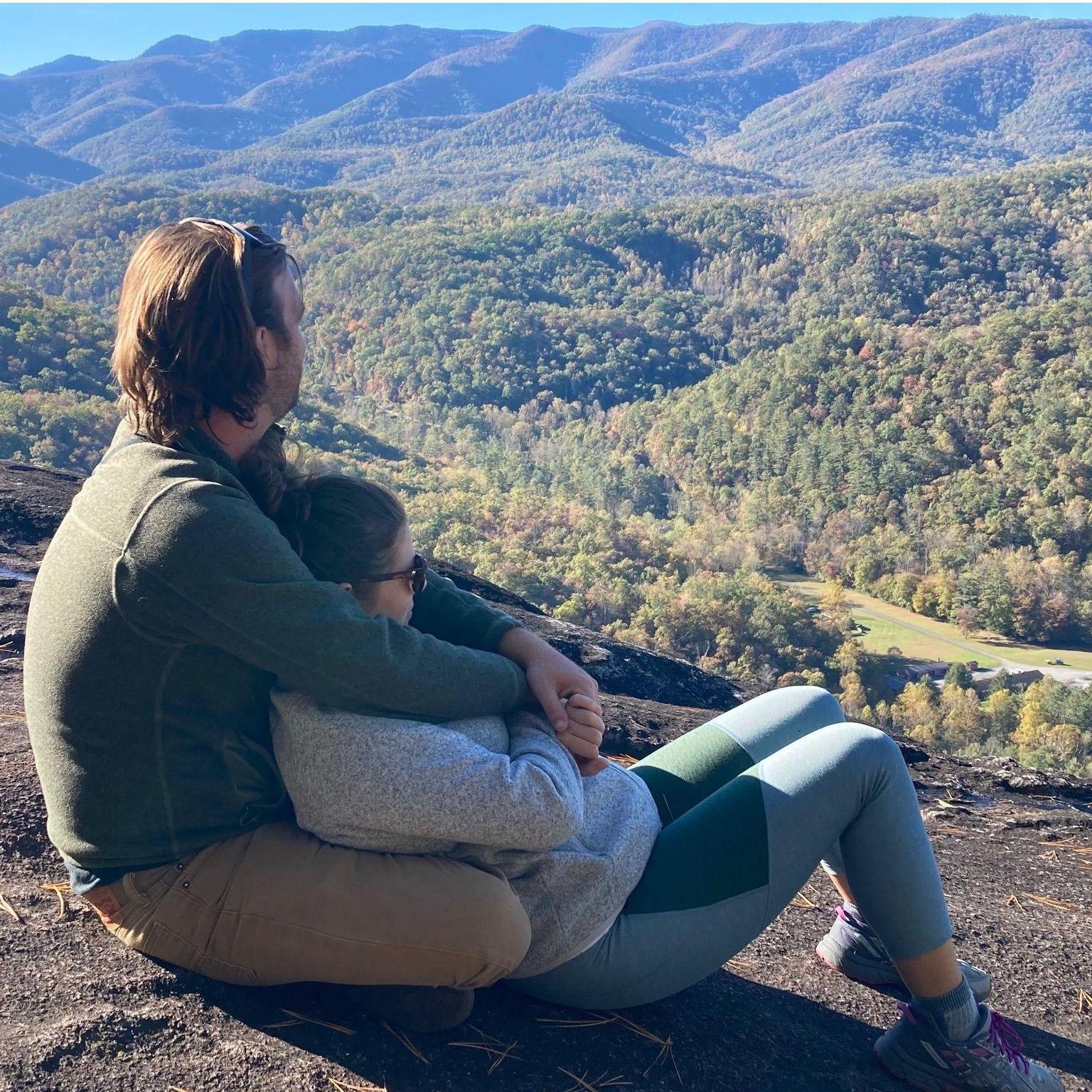 Enjoying the views of the Pisgah National Forest