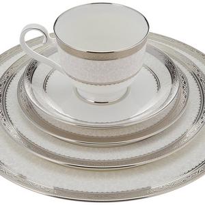Noritake CO., INC. - DROPSHIP - Noritake Odessa Platinum 5-Piece Place Setting