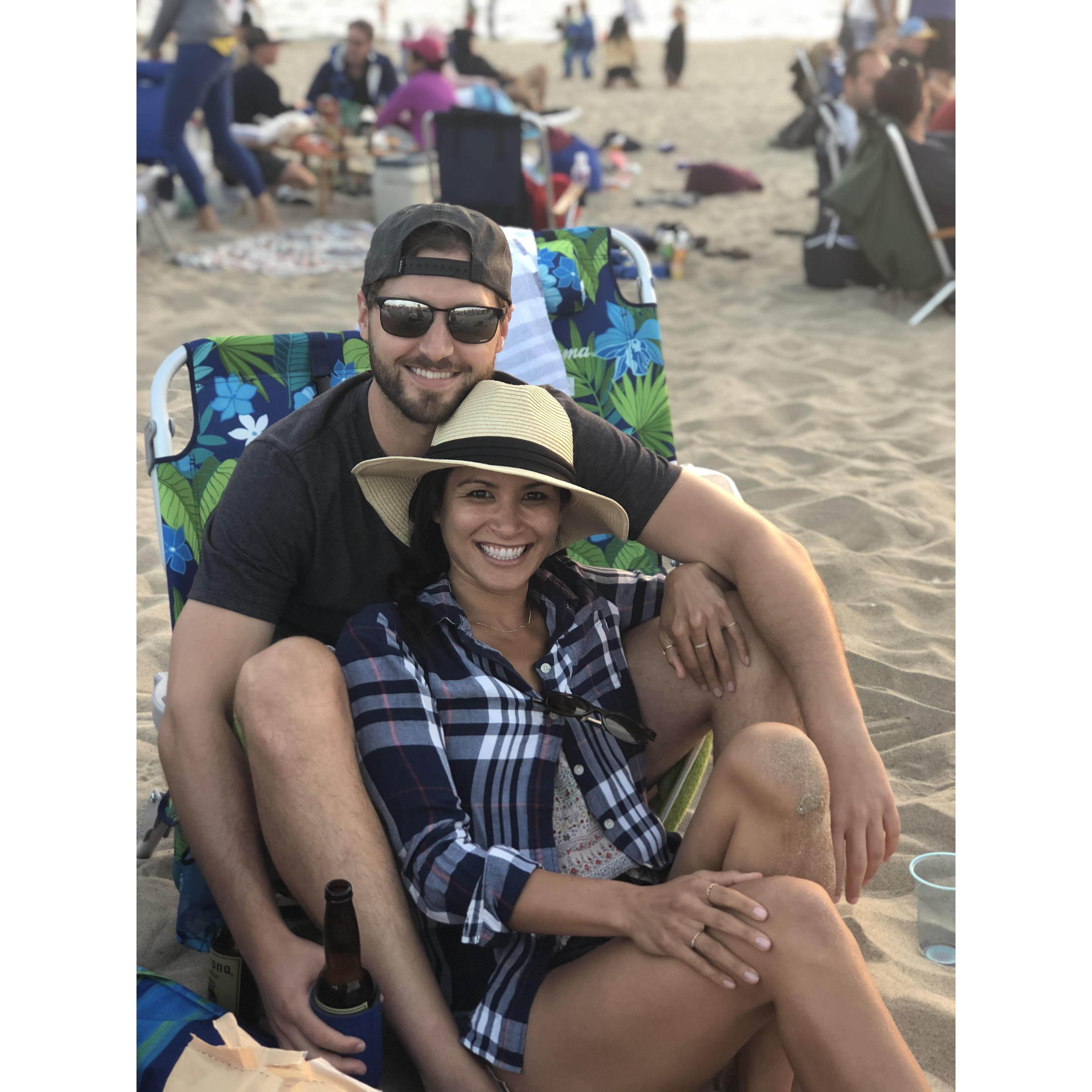 Home sweet home.  Concerts at the beach in Hermosa.