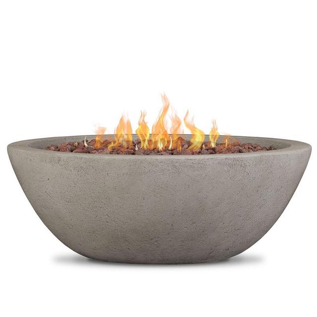Banff 36in Round Fire Bowl, Glacier Gray