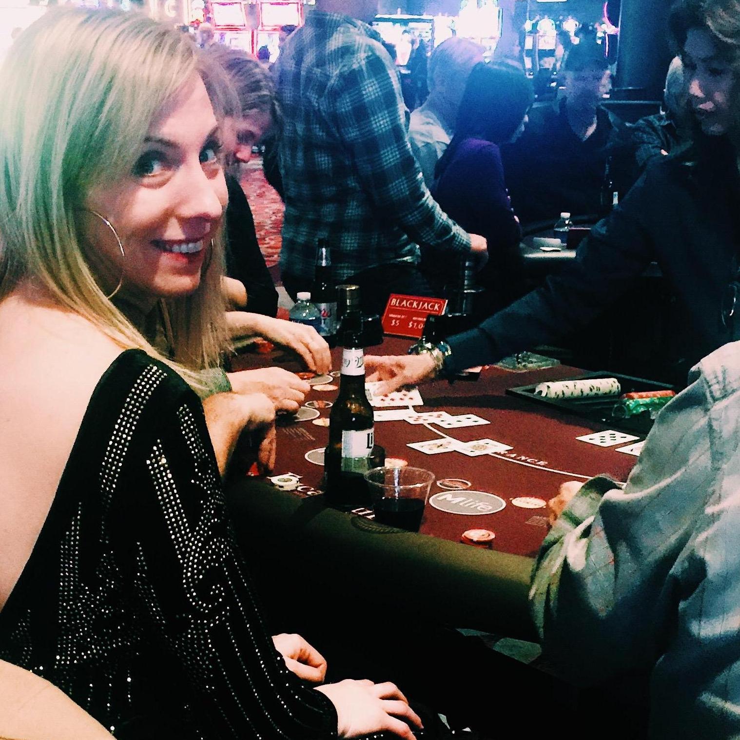 Learning to play black jack with Aaron's help.