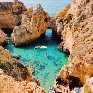 Kayak excursion in Algarve