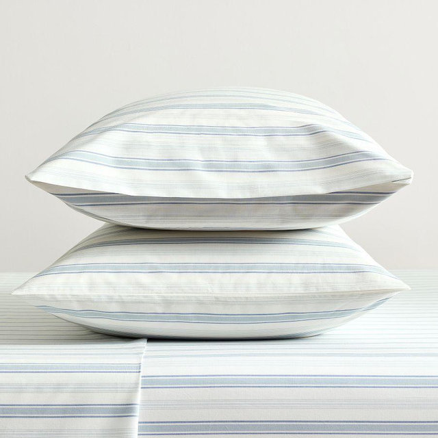 Kravet Hattie Stripe Pillowcases, Blue Multi, Standard, Set of 2