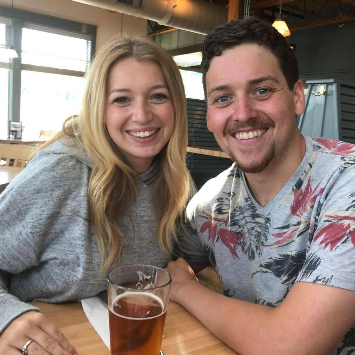 This was taken on Tyler's first trip to Federal Jack's bar in Maine, one of Lauren's family favorites!