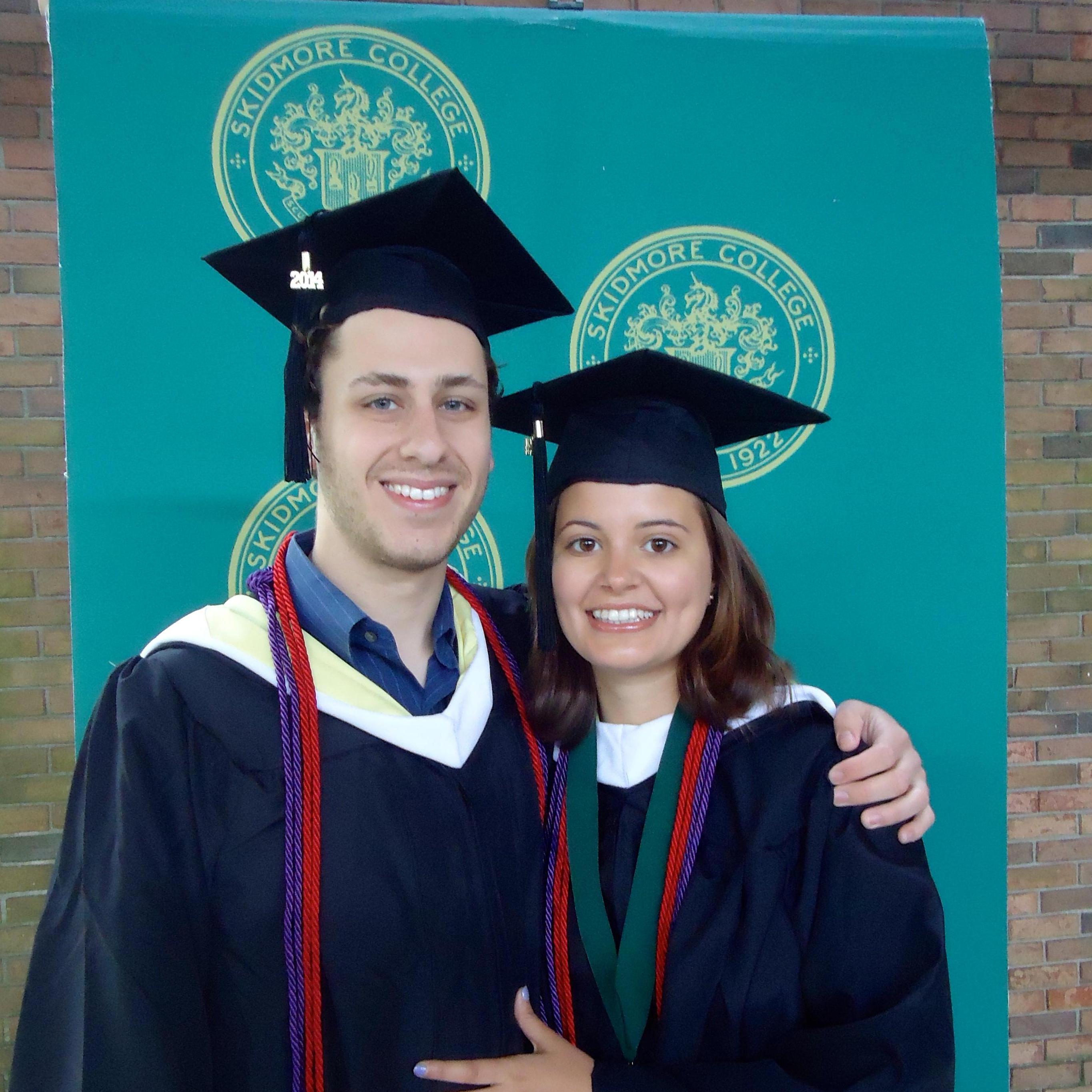 We graduated from Skidmore College together on May 17, 2014.