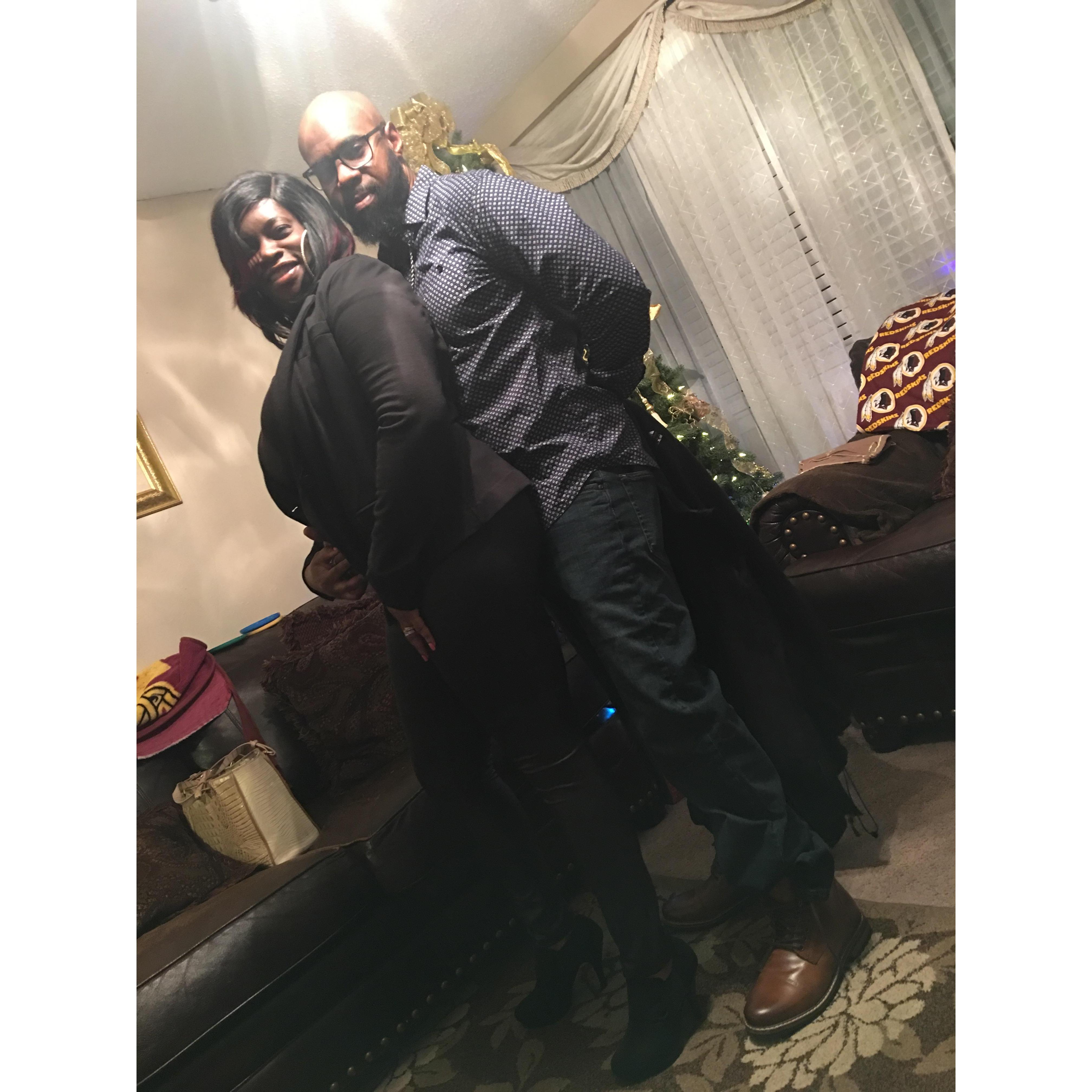 Me and bae heading out for evening of laughter at the Funny Bone