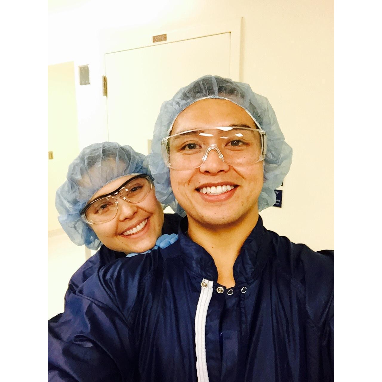 Genentech 2014 - Where it all began. Look at those sweet hairnets.